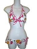 Marina West Two Piece White/pink Daisy Bikini S-xl