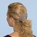Diamond Large Silver Metallic Double Comb Hair Clip By Hairzing