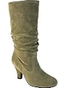 Damenstiefel Wildleder Look, 91131 Khaki