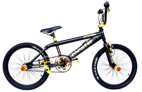 Rooster Attitude BMX Bike. Black with Gold Fittings. Gyro 360 Mechanism. Brand New Model!