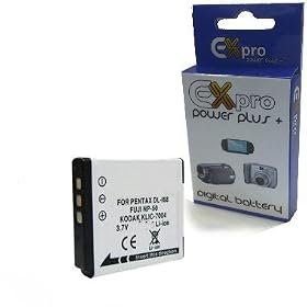 Ex-Pro Fuji Finepix NP-50, NP50 - High Power Plus+ 2 Year Warranty Replacment Lithium Li-on Digital Camera Battery for :- Fuji Finepix F50, F50fd, F50 fd, F60, F60fd, F60 fd, F100, F100fd, F100 fd, F70EXR, F70 EXR, F72EXR, F72 EXR, F75EXR, F75 EXR, F80EXR, F80 EXR, F100EXR, F100 EXR, F200EXR, F200 EXR, F300EXR, F300 EXR, F305EXR, F305 EXR, F500EXR, F500 EXR, F505EXR, F505 EXR, F550EXR, F550 EXR, F600EXR, F600 EXR, F605EXR, F605 EXR, F700EXR, F700 EXR, F750EXR, F750 EXR, F770EXR, F770 EXR, Real 3D W3 Digital, X10, X-10, XP100, XP-100, XP150, XP-150