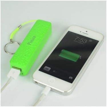 PINICE Pixel Tavel Charger 2600mAh Portable Charger External Battery Power Bank for iPhone 6 Plus 5S 5C 5 4S, iPad Air 2 Mini 3, Samsung Galaxy S6 S5 S4 Note Tab, Nexus, HTC, Motorola, Nokia, PS Vita, Gopro, more Phones and Tablets and More (Green)