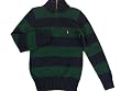 Ralph Lauren Little Boy Striped Zip-Neck Sweater
