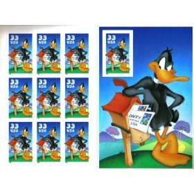 1999 Daffy Duck Pane of 10 Stamps (3306)