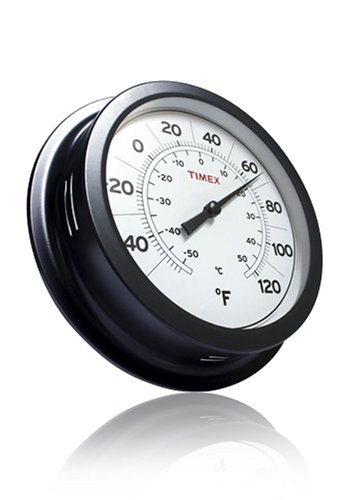 Timex TX3100-2 8.75-Inch All-Metal Patio Thermometer (Rustic Bronze)