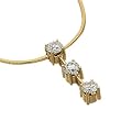Three Stone Diamond Pendant with Chain