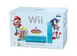 Nintendo Wii – Konsole inkl. Mario & Sonic bei den Olympischen Spielen, blau