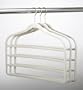 ULTRA-SLIM VELVET 4 BAR PANT HANGERS - SET OF 3- Beige