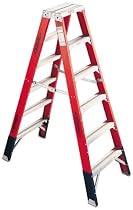 Werner 4-Foot 375-Pound Duty Rating Fiberglass Multi-Use Twin Ladder #T7404