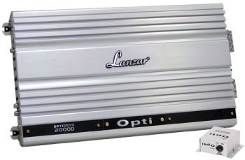 Lanzar OPTI2000D Optidrive 2000 Watt Half Ohm Stable Mono Block Digital Competition Class Amplifier.