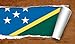 Solomon Islands Flag Scroll Novelty Metal Magnet M-9283 Mini Licence Plate Magnet