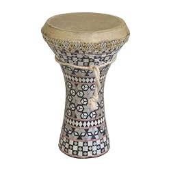 Mosaic Wooden Doumbek, Medium