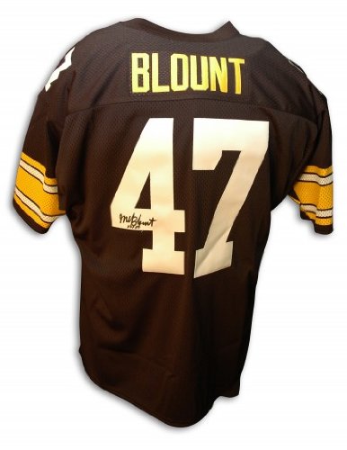 Mel Blount Autographed/Hand Signed Custom Black Jersey