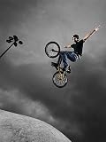 Bmx Biker Performing Tricks - 24