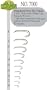 Standard Dry Fly Hook MFC 7000 100 Pkg.