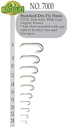 Standard Dry Fly Hook MFC 7000 100 Pkg.