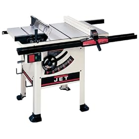JET 708775K JWSS-10PF Supersaw 10-Inch Left Tilt 1-3/4-Horsepower Intermediate Saw with 30-Inch Xacta Fence, and 2 Cast Iron Extension Wings, 115/230-Volt 1-Phase