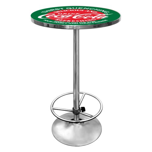 Trademark Red & Green Coca Cola Pub Table