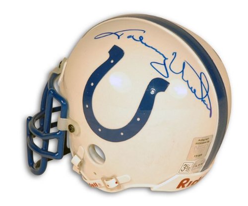 Autographed Johnny Unitas Baltimore Colts Mini Helmet