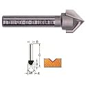 Milwaukee 48-23-7315 1/2 by 1-3/4-Inch V-Grooving Router Bit with 1/4-Inch Shank