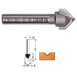 Milwaukee 48-23-7315 1/2 by 1-3/4-Inch V-Grooving Router Bit with 1/4-Inch Shank