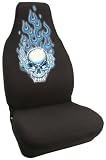 SKULL FLAME SEAT COVER