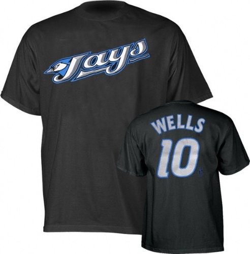 Vernon Wells Toronto Blue Jays Youth Player Name and Number Black T-Shirt