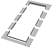 FAKRO Flashing Unit for Step Roofing ELW (for Egress FWU L/R Windows Only), 24 x 38 Inches