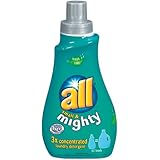 All Small & Mighty, Triple Concentrated Liquid Laundry Detergent, Fresh Rain for High Efficiency/Front Loading Washing Machines