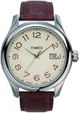 Men's Timex Classical Leather Band Watch - Beige/ Brown
