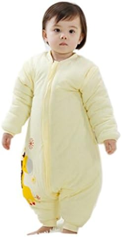 KissAir(TM) Baby Thickness Cotton Sleeping Bag Sleepsack Wearable Blanket,Yellow