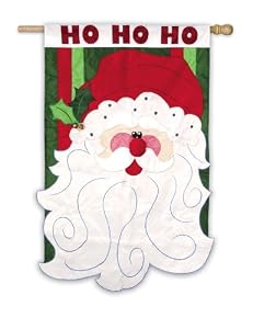 Santa Ho, Ho, Ho! Regular Size Applique Flag