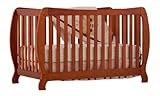 Stork Craft Monza II Fixed Side Convertible Crib, Cognac