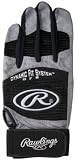 Rawlings Workhorse Youth Batting Gloves (Black,Medium)