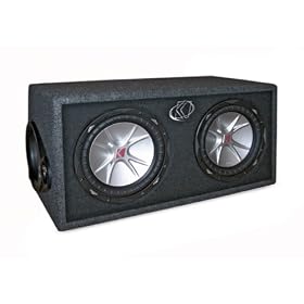 Kicker CompVR 07DCVR124 4-Ohm 2 Subwoofers In Vent Box