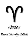 Fridge Magnets Set of 4-Aries-Astrology Horoscope-70mm x 45mm
