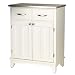 Kitchen & Housewares : Buffet- White/ Stainless Steel
