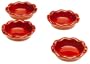 Emile Henry Miniature Pie Dishes, Set of 4, Cerise Red