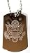 United States Army Armed Forces Presidential Eagle Seal Logo Symbols - Military Dog Tag Luggage Tag Key Chain Metal Chain Necklace