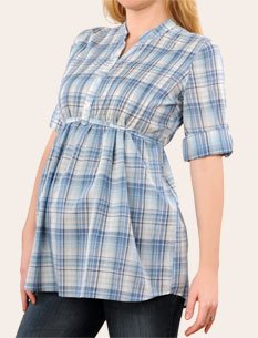 Motherhood Maternity: Elbow Sleeve Empire Waist Maternity Tunic