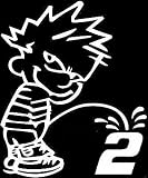 6 White Boy Pee on #2 Racing Nascar Driver Vinyl Decal Sticker Window Laptop Skateboard