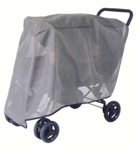 Sashas Wrap Around Sun, Wind and Insect Cover for Tandem Stroller