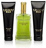 Caesars Man by Caesars 3 Piece Set Includes: 4.0 oz Legendary Cologne Spray + 3.3 oz Moisture Balm + 3.3 oz Hair & Body Shampoo