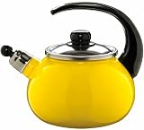 Whistling Stove Top Kettle, Non Toxic Enamel Coating, 2.0L/apricot