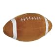 Zanies Plush Boing Ball Dog Toy, Football, 8-1/2-Inch