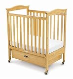 Foundations Biltmore One Hand Drop Crib Side with Adjustable Mattress Board Clearview