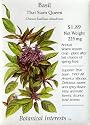 Basil Thai Siam Queen Heirloom Seeds 150 Seeds