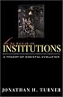 Human Institutions: A Theory of Societal Evolution