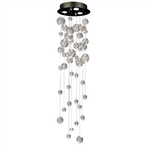 S-Luce V28088/3P300 Blob Glas-Hngeleuchte 130 cm, 3 flammig, chrom
