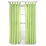 Tadpoles Basic Solid Green 2-pc. Set - 63" Curtain Panels Tadpoles Basic Solid Green 2-pc. Set - 63" Curtain Panels